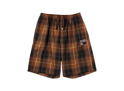 WIND AND SEA Plaid Short "Brown"