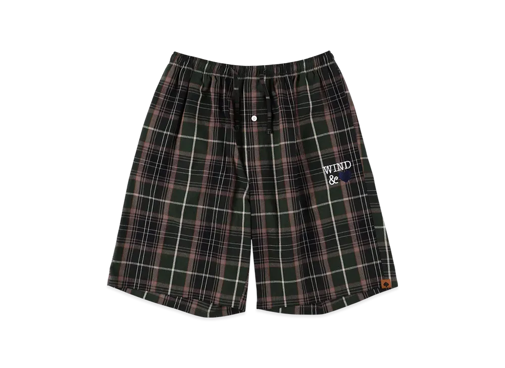 WIND AND SEA Plaid Short "Green"
