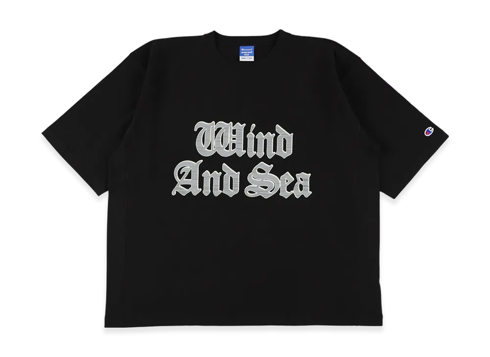 WIND AND SEAブラック トレーナー L 新品未使用　抽選品 6/7発売｜WIND AND SEA × Champion 25SS collection｜抽選/販売