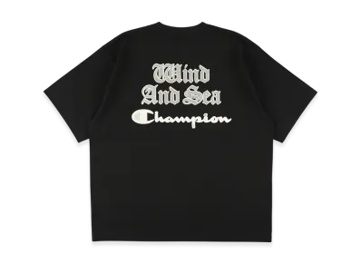 WIND AND SEA x Champion Print Tee "Black"