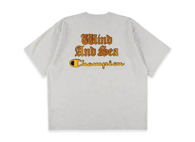 WIND AND SEA x Champion Print Tee "HeatherGray"