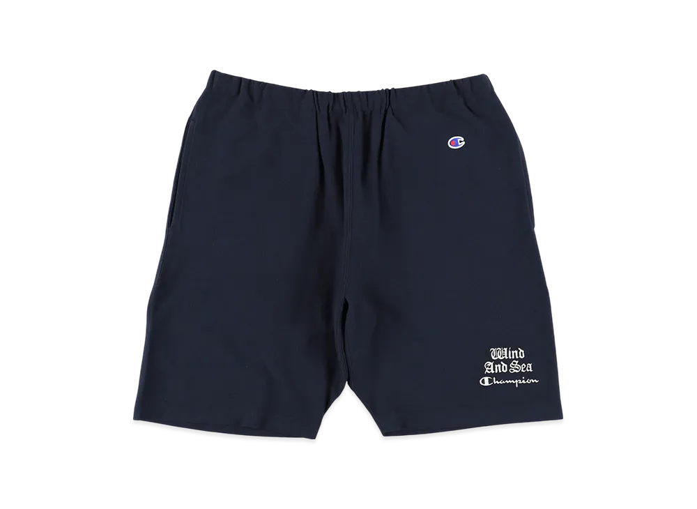 WIND AND SEA x Champion Reverse Weave Short "Navy"