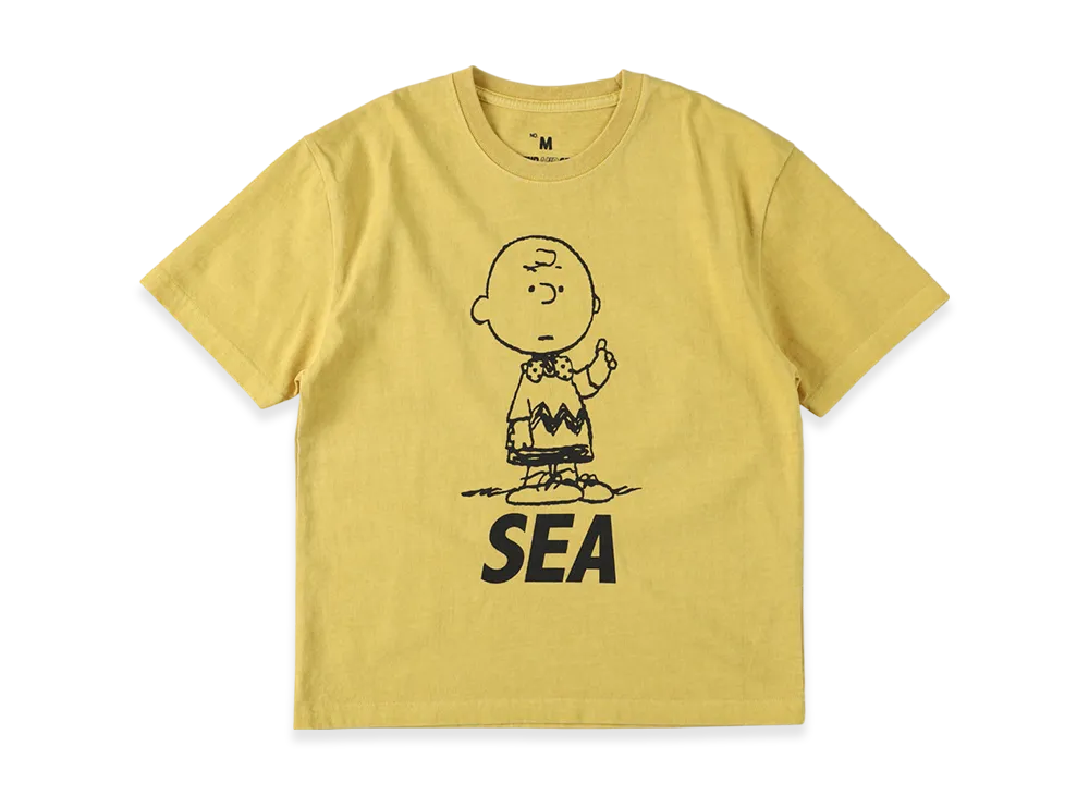 WIND AND SEA x SMOOTHY PGT Snoopy Child Tee "Musterd"