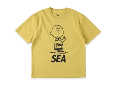 WIND AND SEA x SMOOTHY PGT Snoopy Child Tee "Musterd"