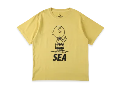 WIND AND SEA x SMOOTHY PGT Snoopy Tee "Musterd"
