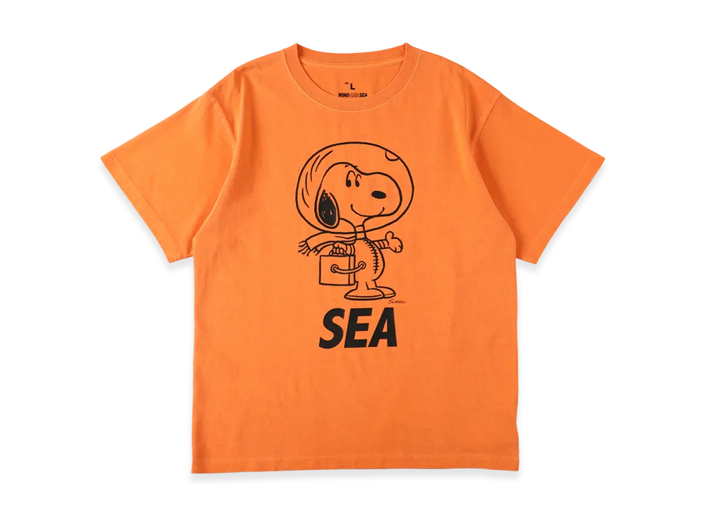 WIND AND SEA x SMOOTHY PGT Snoopy Tee "Orange"