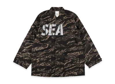 WIND AND SEA Military Jacket Shirt "BrownCamo"