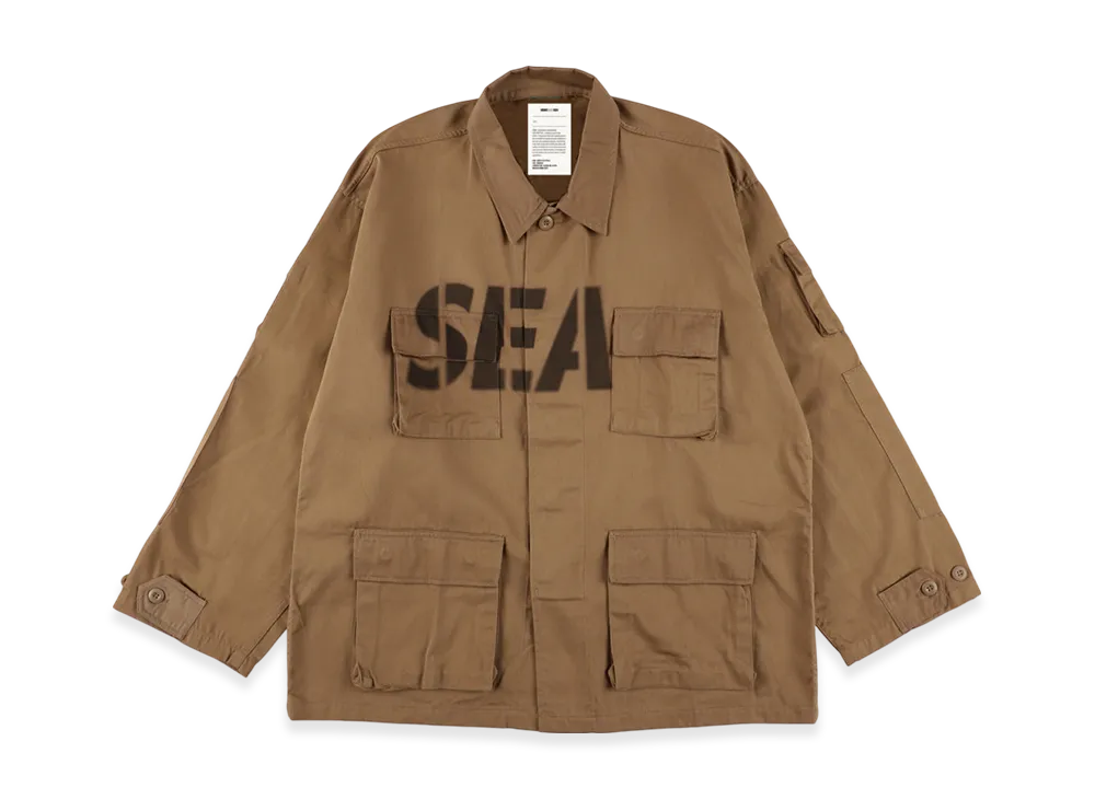 WIND AND SEA Military Jacket Shirt "Khaki"