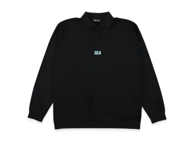 WIND AND SEA CT (Anti Seethrough) L/S Polo "BlackBlue"