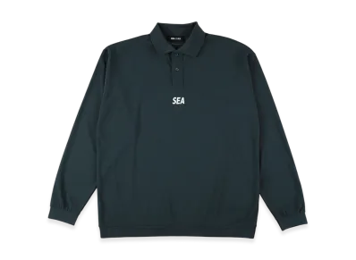 WIND AND SEA CT (Anti Seethrough) L/S Polo "SleteBlue"