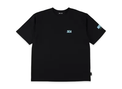 WIND AND SEA CT Crewneck (Cordura(R)) S/S Tee "BlackBlue"