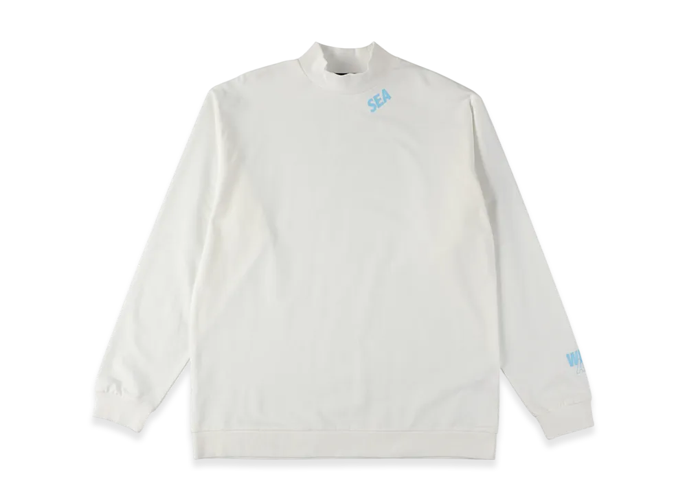 WIND AND SEA CT Mockneck (Cordura(R)) L/S Tee "White"