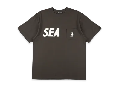 WIND AND SEA Mickey / Pocket Silhouette S/S Tee "Black"