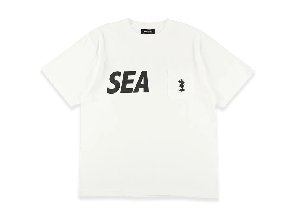 WIND AND SEA ミッキー刺繍 ブラックスウェット WIND AND SEA ミッキー刺繍 ブラックスウェット