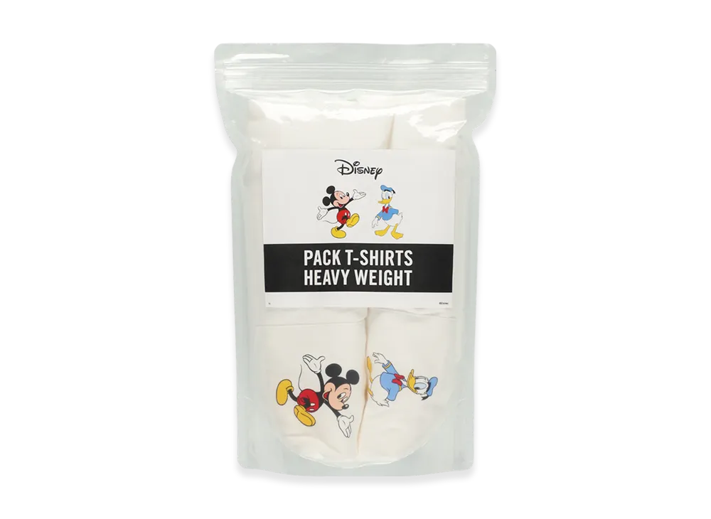 WIND AND SEA Mickey / Donald 2P Pack Tee "White"