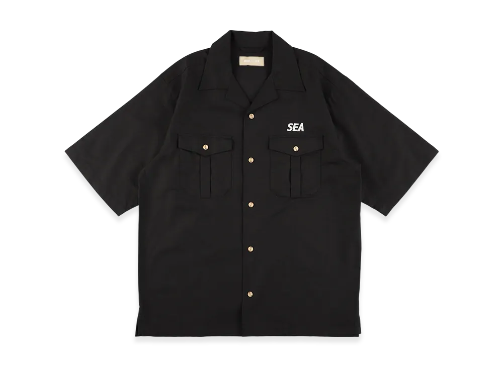 WIND AND SEA Double Pocket Linen Shirt "Black"
