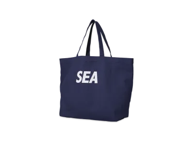 WIND AND SEA Canvas Big Tote Bag "Blue"