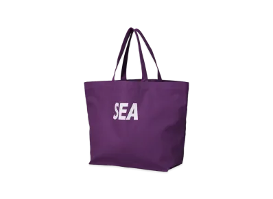 WIND AND SEA Canvas Big Tote Bag "Purple"