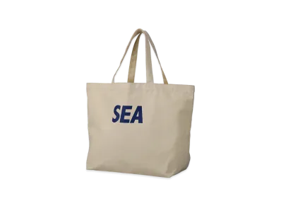 WIND AND SEA Canvas Big Tote Bag "White"