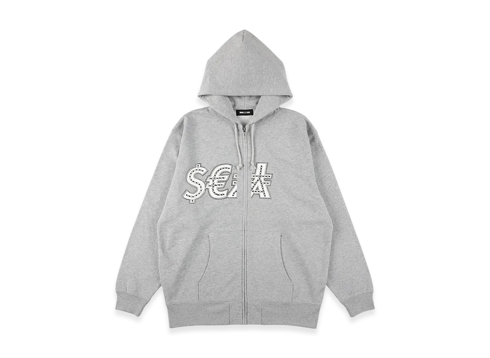 WIND AND SEA Money Sea Zip Up Sweatshirt "Gray"