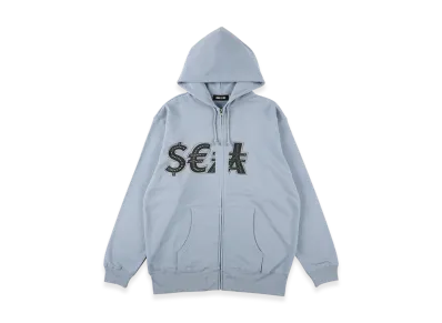 WIND AND SEA Money Sea Zip Up Sweatshirt "Blue"