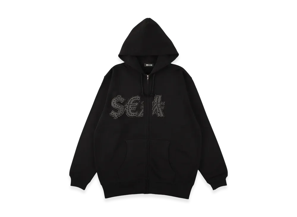 WIND AND SEA Money Sea Zip Up Sweatshirt "Black"