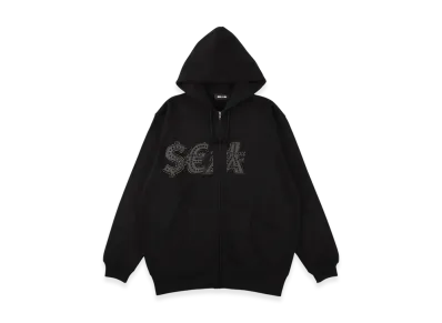 WIND AND SEA Money Sea Zip Up Sweatshirt "Black"