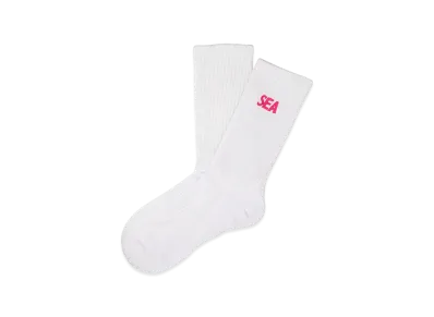 WIND AND SEA ESS Socks "White_Pink"