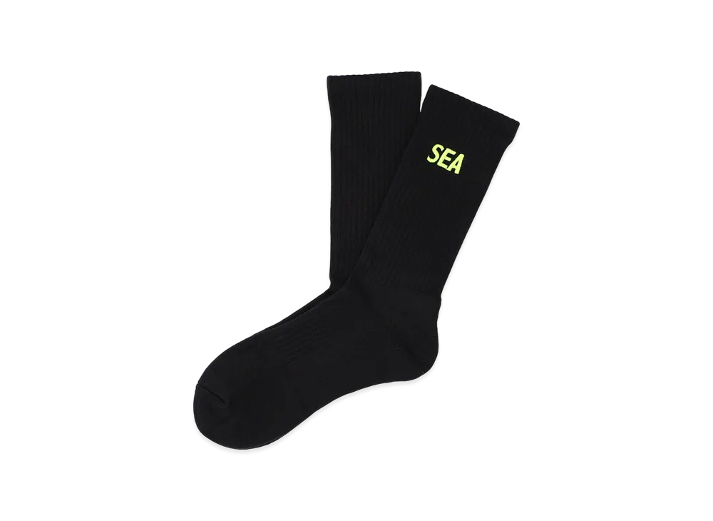 WIND AND SEA ESS Socks "Black_Yellow"