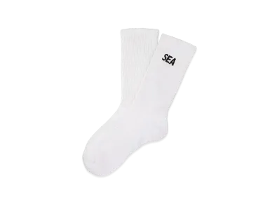 WIND AND SEA ESS Socks "White_Black"