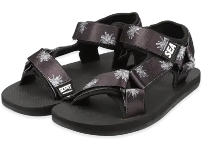 WIND AND SEA x Scott Hawaii (Palm Tree) Active Sandal "Black"