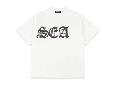 WIND AND SEA Palm Tree Old English Logo S/S Tee "White"