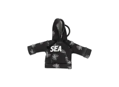 WIND AND SEA Palm Tree Hoodie Key Ring "Black"