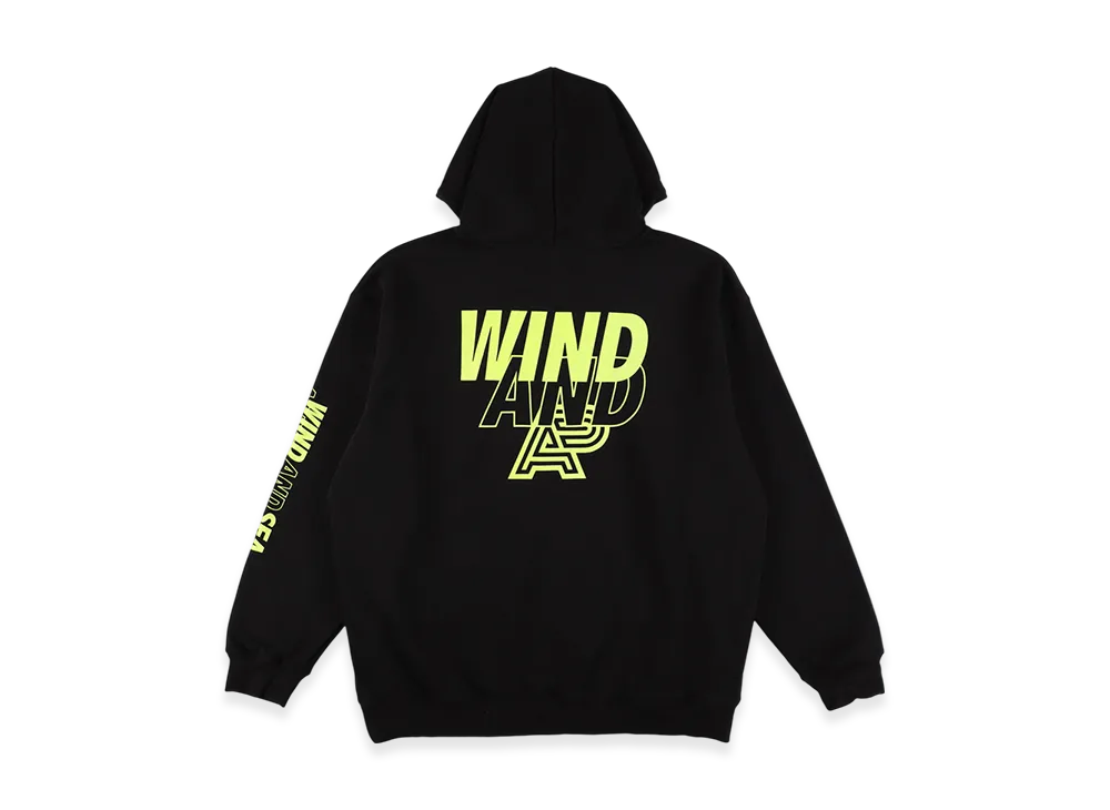 WIND AND SEA x ALBINO&PRETO Hooded Sweat Shirt "Black_Yellow"