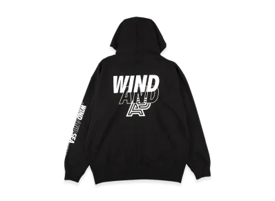 WIND AND SEA x ALBINO&PRETO Hooded Sweat Shirt "Black_White"