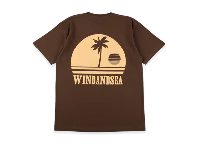 WIND AND SEA Sunset Logo S/S Tee "Brown"