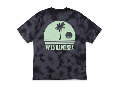WIND AND SEA Sunset Logo S/S Tee "Tiedye/Blue"