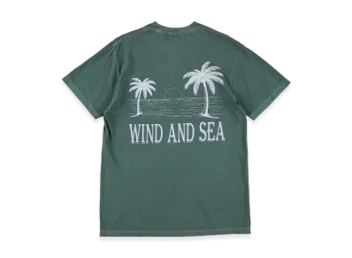 WIND AND SEA Palm Tree Logo S/S Tee "Green"