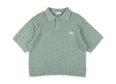 WIND AND SEA Summer Knit Polo "Sage/Green"
