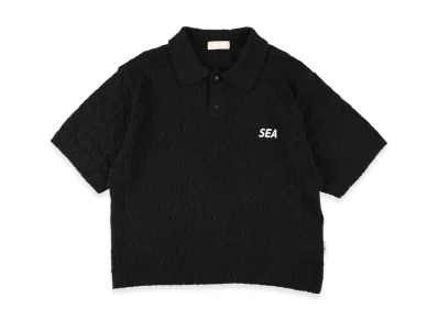 WIND AND SEA Summer Knit Polo "Black"