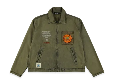 WIND AND SEA x PaRappa the Rapper x DE LA SOUL Denim Jacket "Yellow"