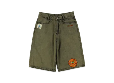 WIND AND SEA x PaRappa the Rapper x DE LA SOUL Denim Short "Yellow"