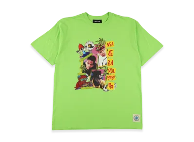 WIND AND SEA x PaRappa the Rapper x DE LA SOUL S/S Tee "Green"
