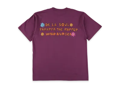 WIND AND SEA x PaRappa the Rapper x DE LA SOUL Pocket S/S Tee "Purple"