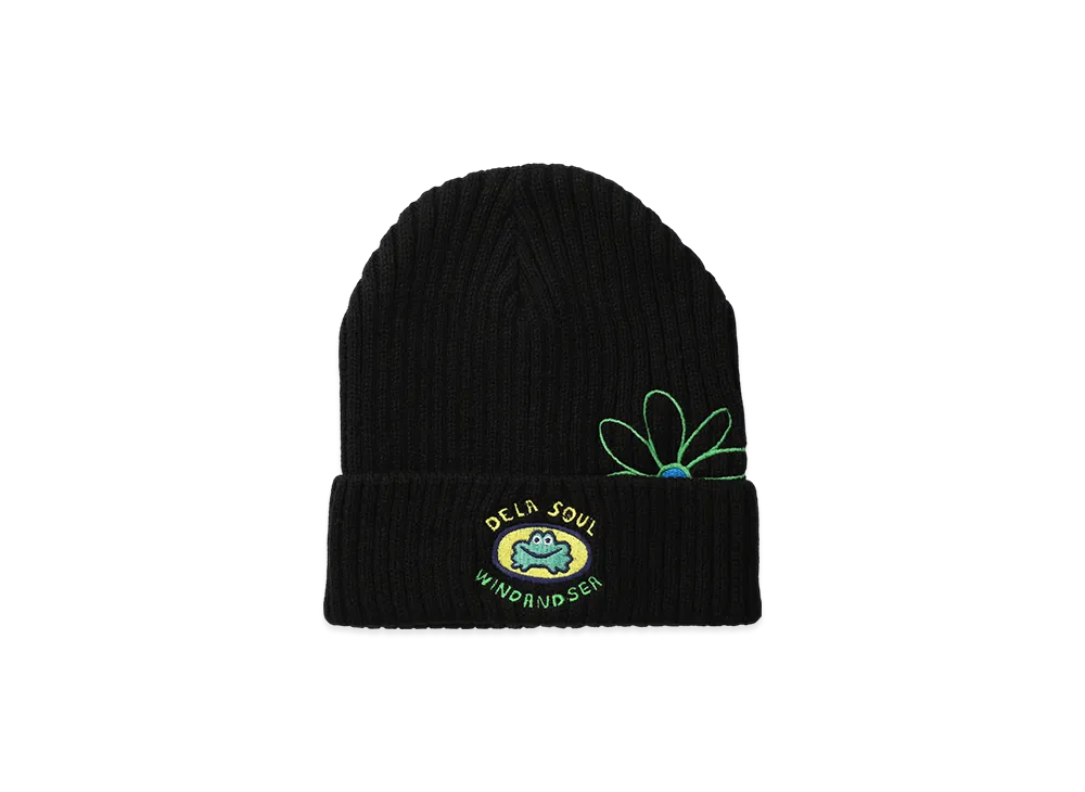 WIND AND SEA x PaRappa the Rapper x DE LA SOUL Knit Cap "Black"