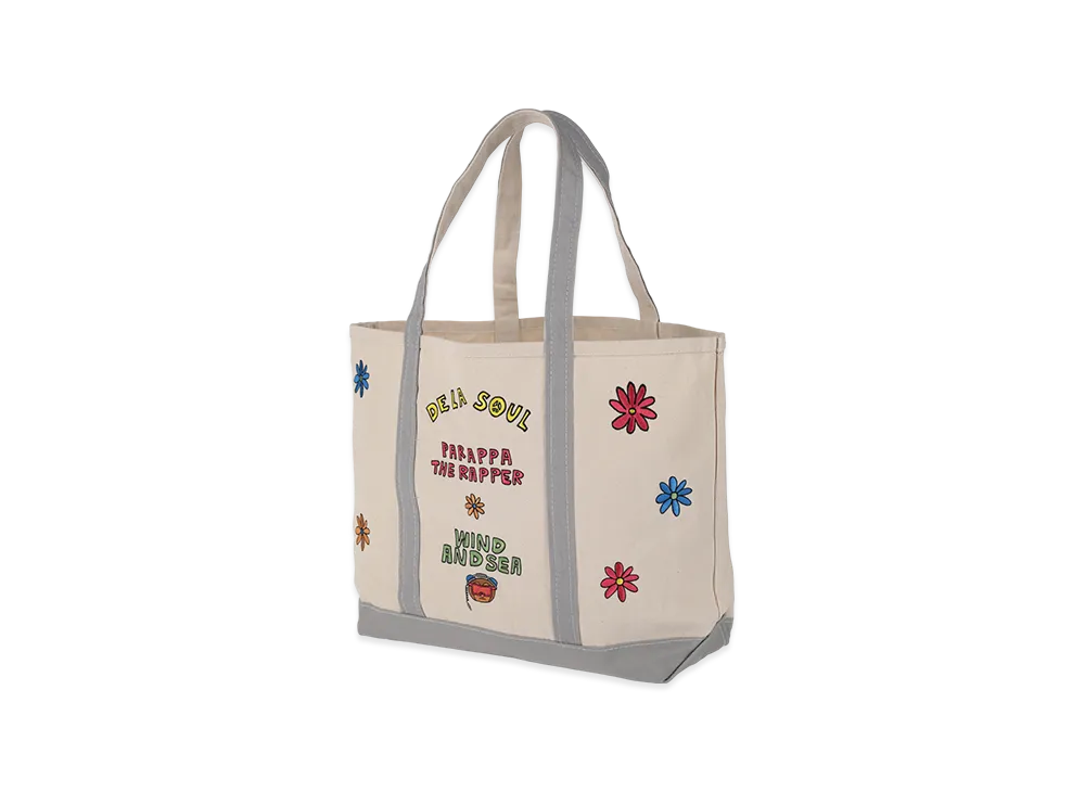 WIND AND SEA x PaRappa the Rapper x DE LA SOUL Tote Bag "Gray"