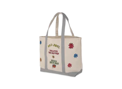 WIND AND SEA x PaRappa the Rapper x DE LA SOUL Tote Bag "Gray"