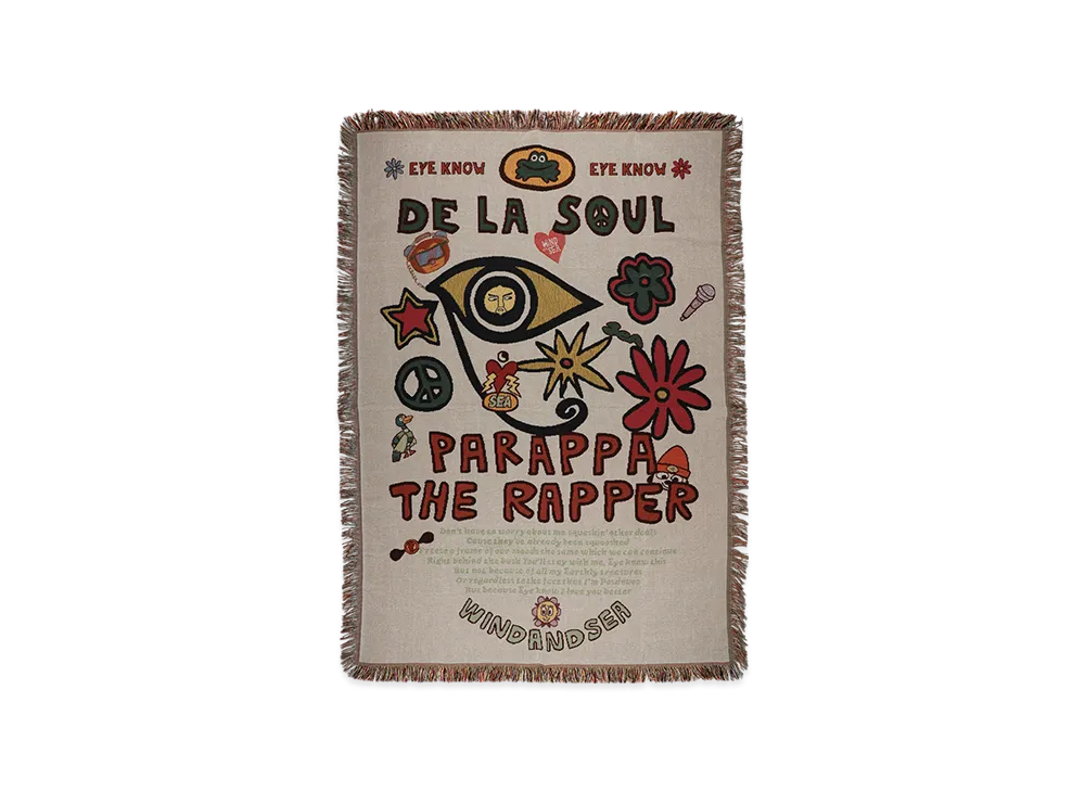 WIND AND SEA x PaRappa the Rapper x DE LA SOUL Blanket "Multi"