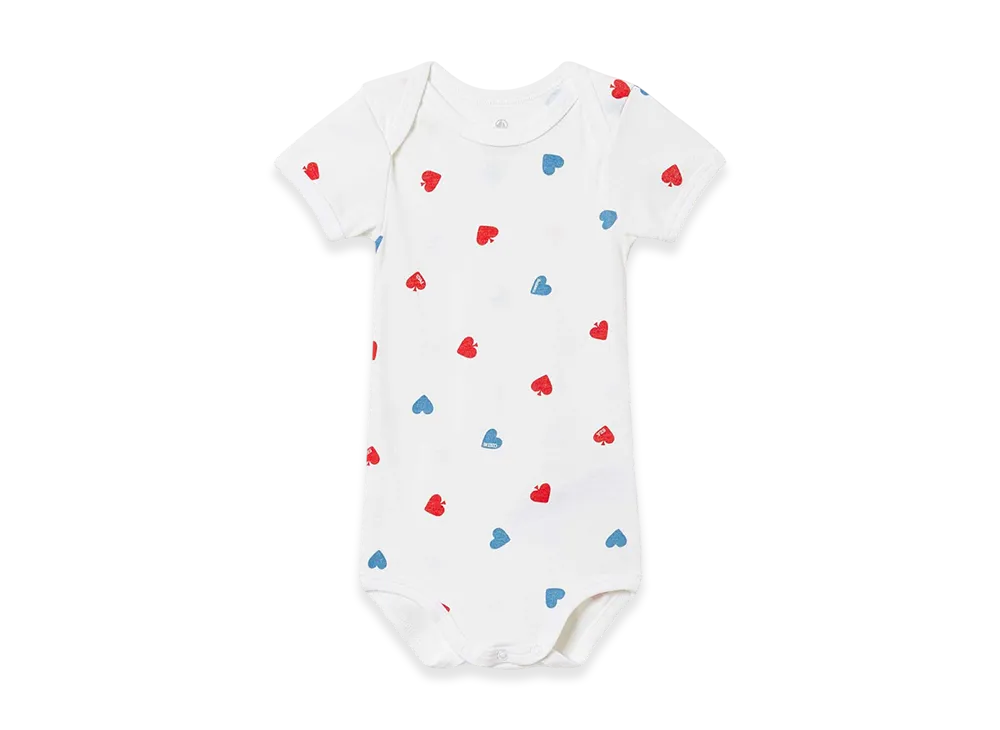 WIND AND SEA x PETIT BATEAU Print Short Sleeve Body (Set of 2) "Off White/Navy"