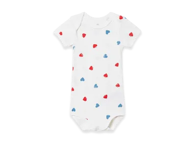 WIND AND SEA x PETIT BATEAU Print Short Sleeve Body (Set of 2) "Off White/Navy"